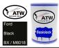 Preview: Ford, Black, BX / M6018: 500ml Lackdose, von ATW Autoteile West.